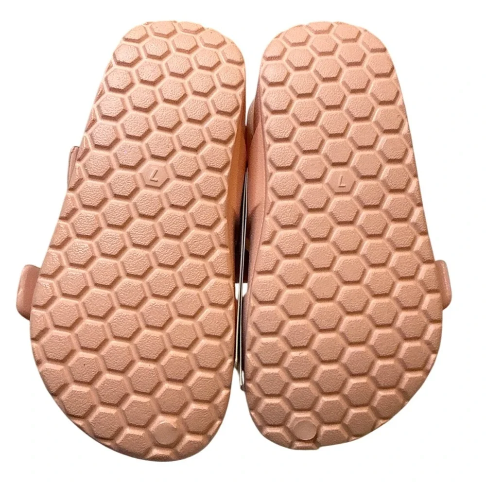 Cat & Jack Kids Size 7 Pink Glitter Adjustable Strap Sandals‎
